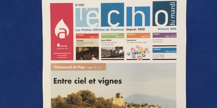 L’ Echo du Mardi N°3907 du 25 février 2020