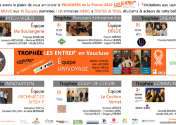 Entrep’ en Vaucluse : le palmarès 2020 dévoilé