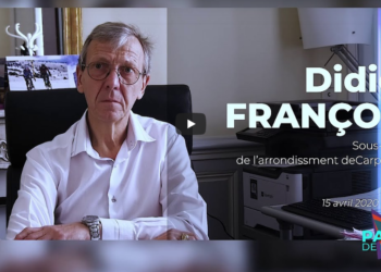 (vidéo) Didier François, Sous-préfet de l’arrondissement de Carpentras, se félicite des initiatives de tous face à la pandémie!