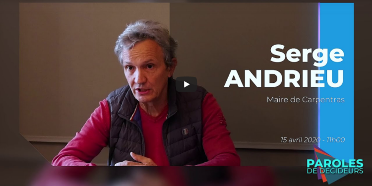 (vidéo) Serge Andrieu, maire de Carpentras, en appelle au respect du confinement !