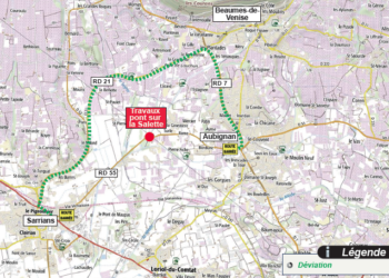 Des travaux de réparation du pont sur la Salette à Aubignan