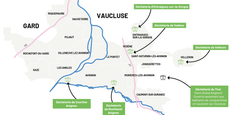 Déchèteries du Grand Avignon, la collecte se fait sur rendez-vous