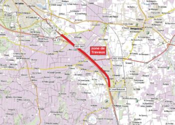 RD 907 : des travaux de réfection de chaussée à Courthézon et à Orange