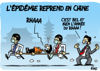 L’épidémie reprend en Chine vu par Wingz pour l’Echo du Mardi