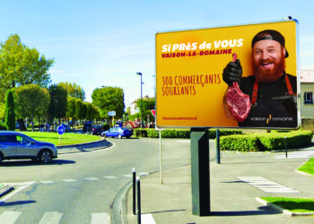 Vaison affiche son soutien à l’économie locale