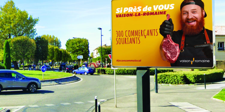 Vaison affiche son soutien à l’économie locale