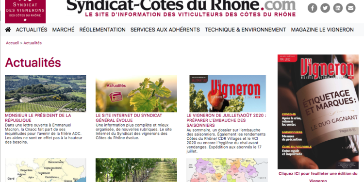 Syndicat-Côtes du Rhône.com évolue