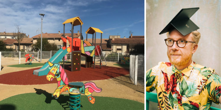 Morières : l’artiste avignonnais Pablito Zago se prend au jeu