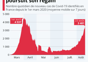 L&rsquo;épidémie poursuit son regain en France