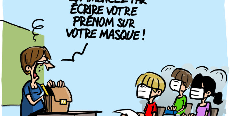 La rentrée scolaire vu par Wingz pour l’Echo du Mardi