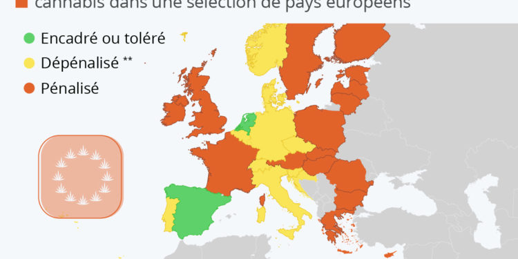 Cannabis en Europe : entre répression et tolérance