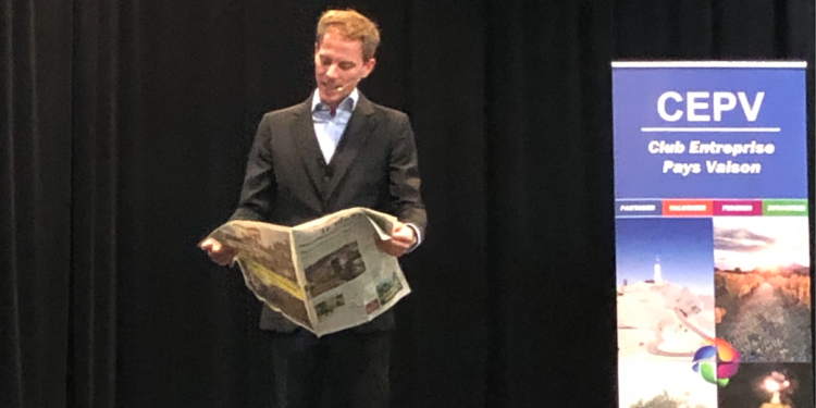 Club d’entreprises Pays Vaison : les entrepreneurs conquis par la conférence atypique de Julien Labigne