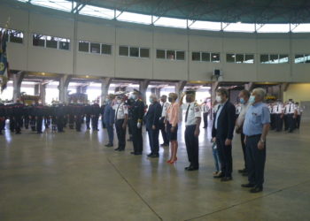 Journée nationale des sapeurs-pompiers : le commandant Santamaria et le capitaine Morel promus