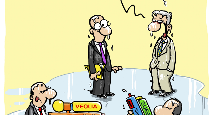 La volonté de rachat de Suez par Véolia vu par Wingz pour l’Echo du Mardi