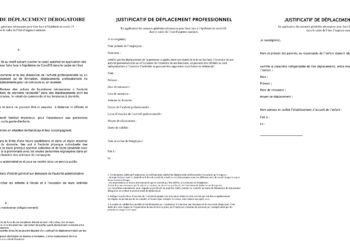 Téléchargez ici les trois attestations pour pouvoir vous déplacer pendant le confinement