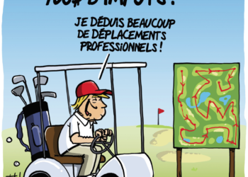 Les 750 $ d’impôts de Trump vu par Wingz pour l’Echo du Mardi
