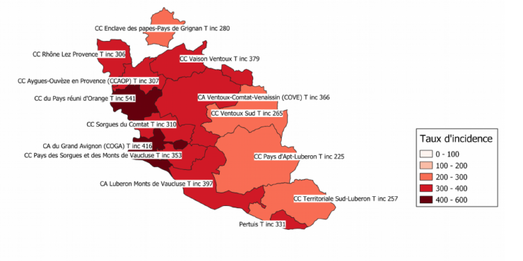 Très nette dégradation des indicateurs sanitaires dans le Vaucluse en ce début de semaine