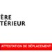 Attestation de déplacement dérogatoire en ligne