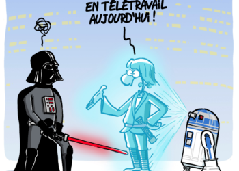 Le télétravail vu par Wingz pour l’Echo du Mardi