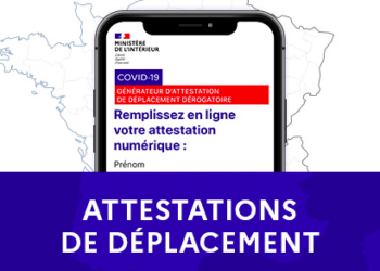 Attestation 20 km et 3 heures de déplacement enfin en ligne