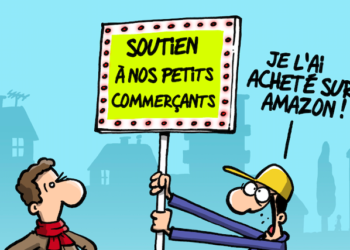 Soutien aux commerçants vu par Wingz pour l’Echo du Mardi