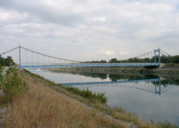 Des travaux sur le pont suspendu de Mondragon