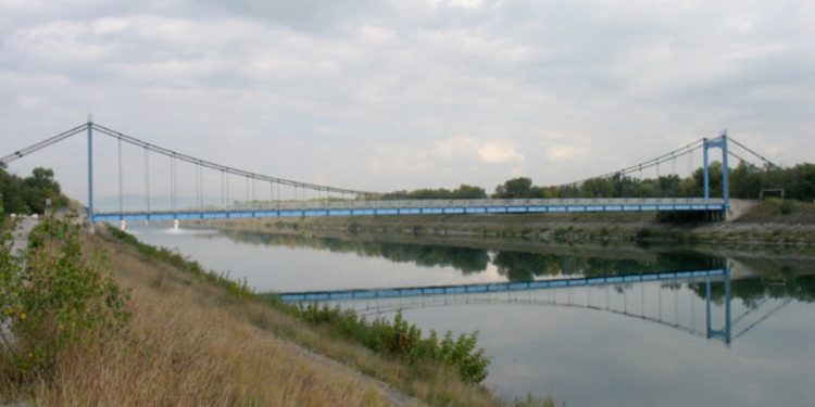 Des travaux sur le pont suspendu de Mondragon