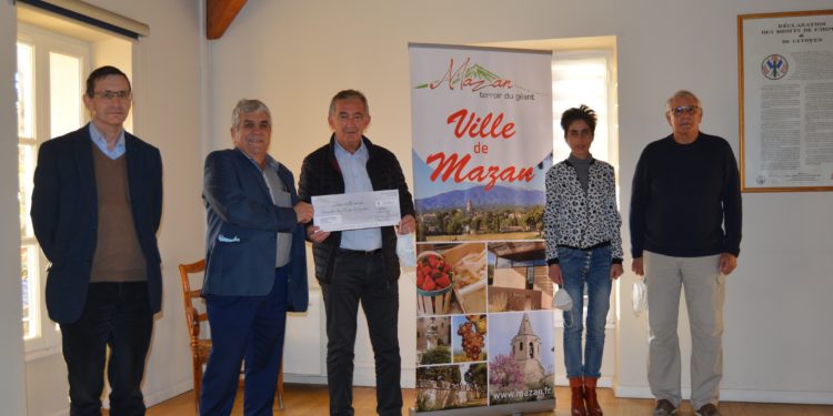 Mazan : un don de 2 000 € aux communes sinistrées des Alpes-Maritimes