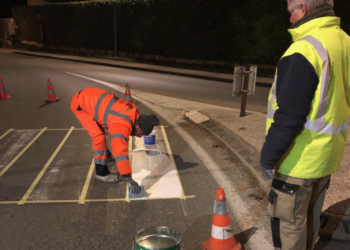 Mazan : une campagne de marquage routier jusqu’au 7 décembre