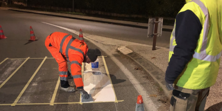 Mazan : une campagne de marquage routier jusqu’au 7 décembre