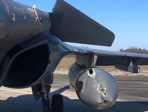 (Vidéo) : quels dégâts pour le Rafale qui s’est posé en urgence sur la base d’Orange?