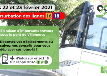 Travaux : début des perturbations pour les lignes de bus des Angles et du Pontet