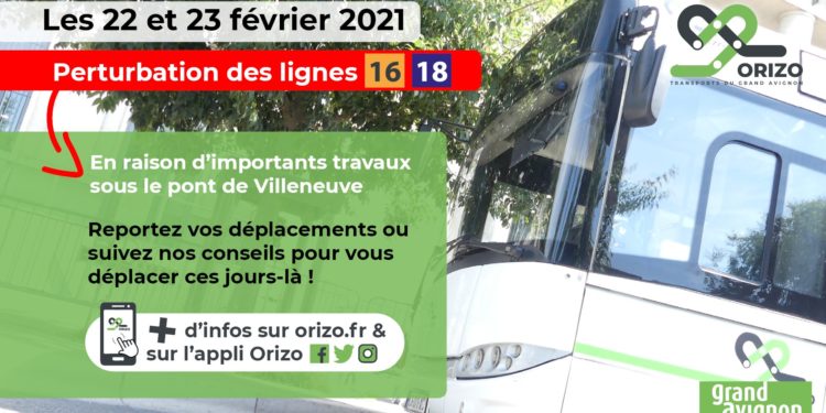 Travaux : début des perturbations pour les lignes de bus des Angles et du Pontet