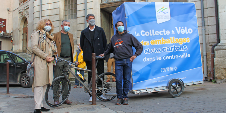 Isle-sur-la-Sorgue, ville pilote pour le recyclage en vélo-remorque