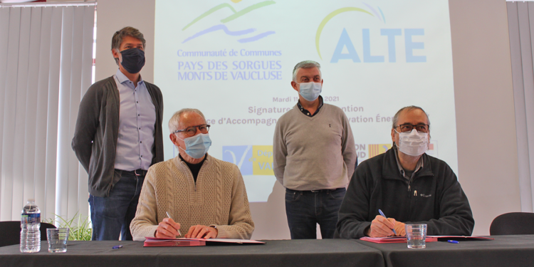 1re convention rénovation énergétique du département pour Pays des Sorgues/Monts de Vaucluse