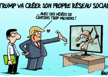 Réseau social de Trump vu par Wingz pour l’Echo du Mardi