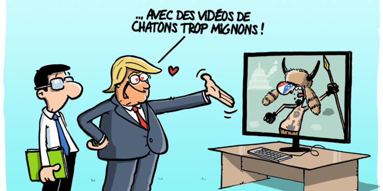 Réseau social de Trump vu par Wingz pour l’Echo du Mardi