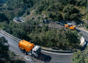 Combe de Lourmarin, importants travaux sur la RD 943 qui traverse le Luberon