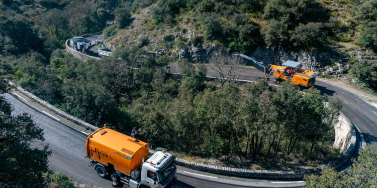 Combe de Lourmarin, importants travaux sur la RD 943 qui traverse le Luberon