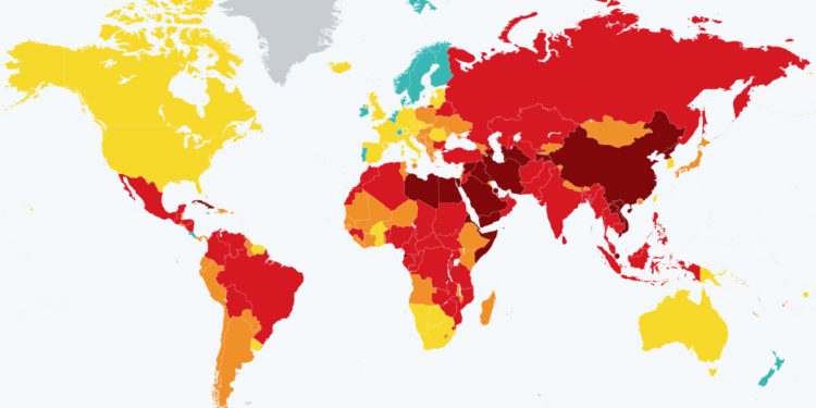 La liberté de la presse dans le monde