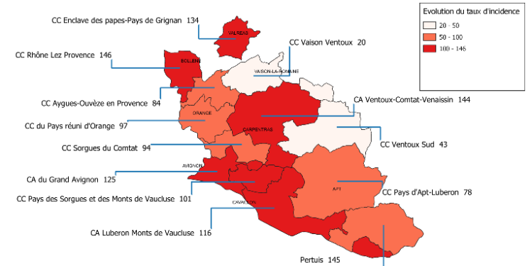 Covid : le taux d’incidence en chute libre en Vaucluse