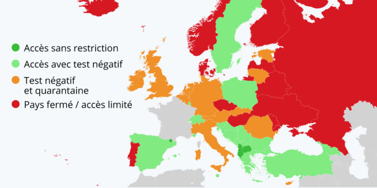 Europe : état des lieux des restrictions de voyage