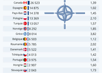 Les dépenses militaires au sein de l’Otan