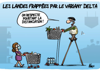 Le variant delta dans les Landes vu par Wingz pour l’Echo du Mardi