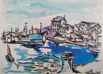 Les enfants à la rencontre de l’artiste Topolino à Avignon