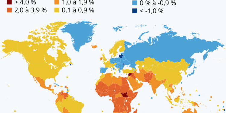 Comment évolue la population mondiale