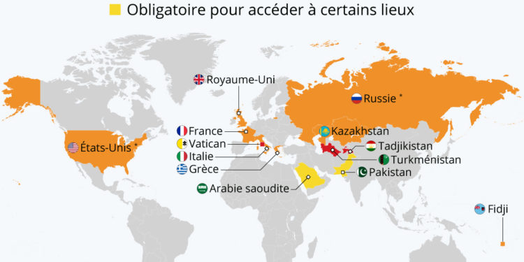 Les pays où la vaccination est obligatoire