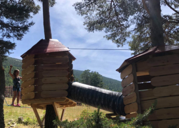 Marcher dans les arbres au Mont Serein