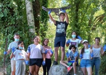 Nettoyage de Monteux par l’Ecole de la nature