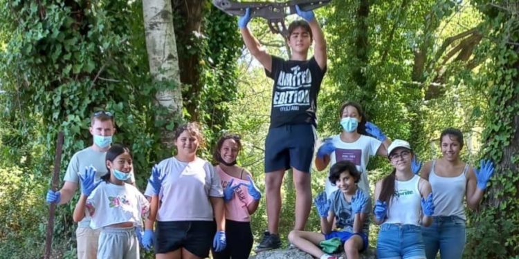 Nettoyage de Monteux par l’Ecole de la nature